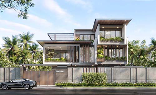 Mẫu thiết kế Villa có hồ bơi đẹp